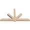 Ekena Millwork Kennewick Smooth Timber Gable Bracket, Douglas Fir, 84"W x 49"H x 5 1/2"D x 5 1/2"F, 14/12 Pitch GBW084X49X0606KEN00SDF - alternate 5